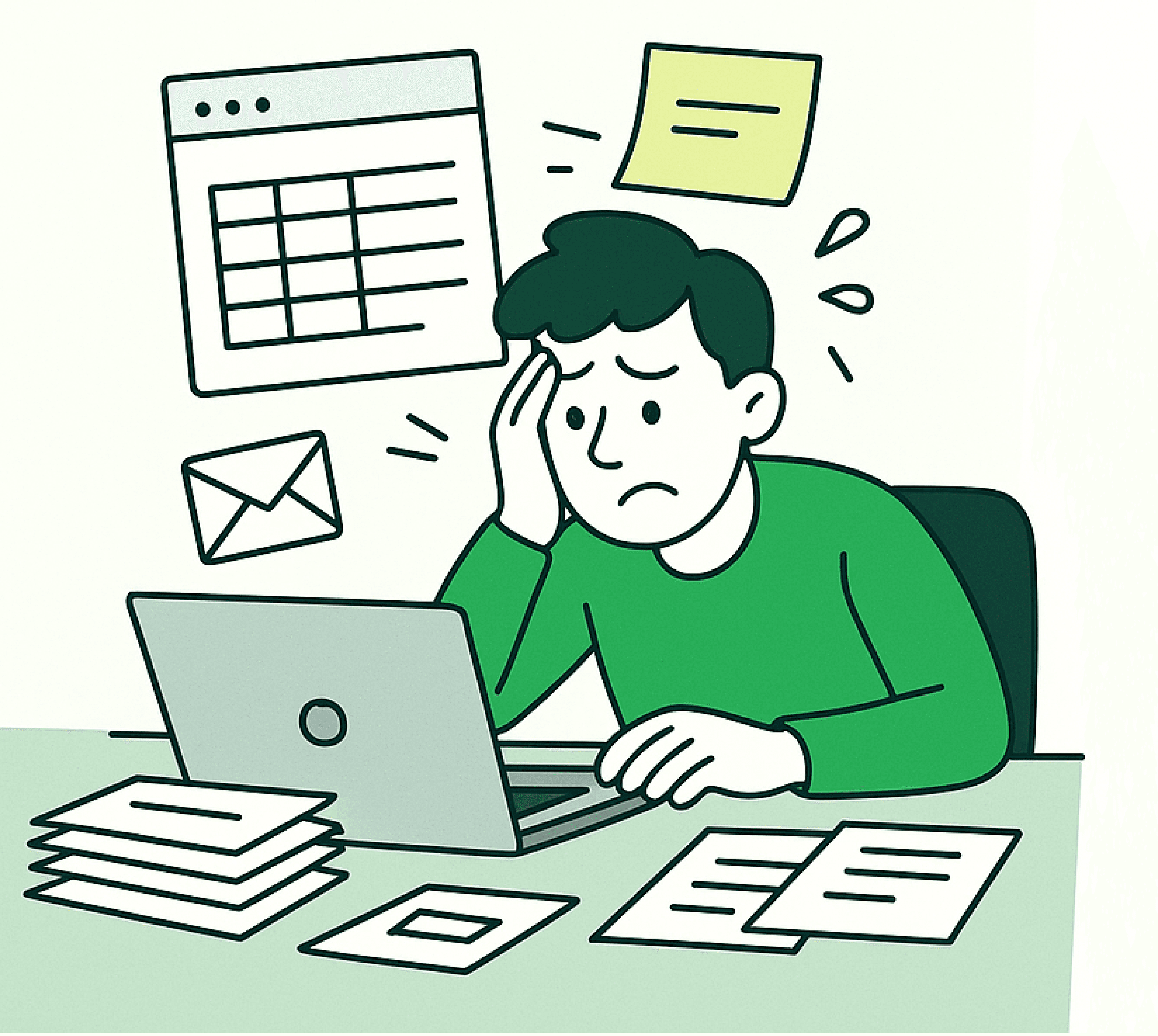 Overwhelmed sales team