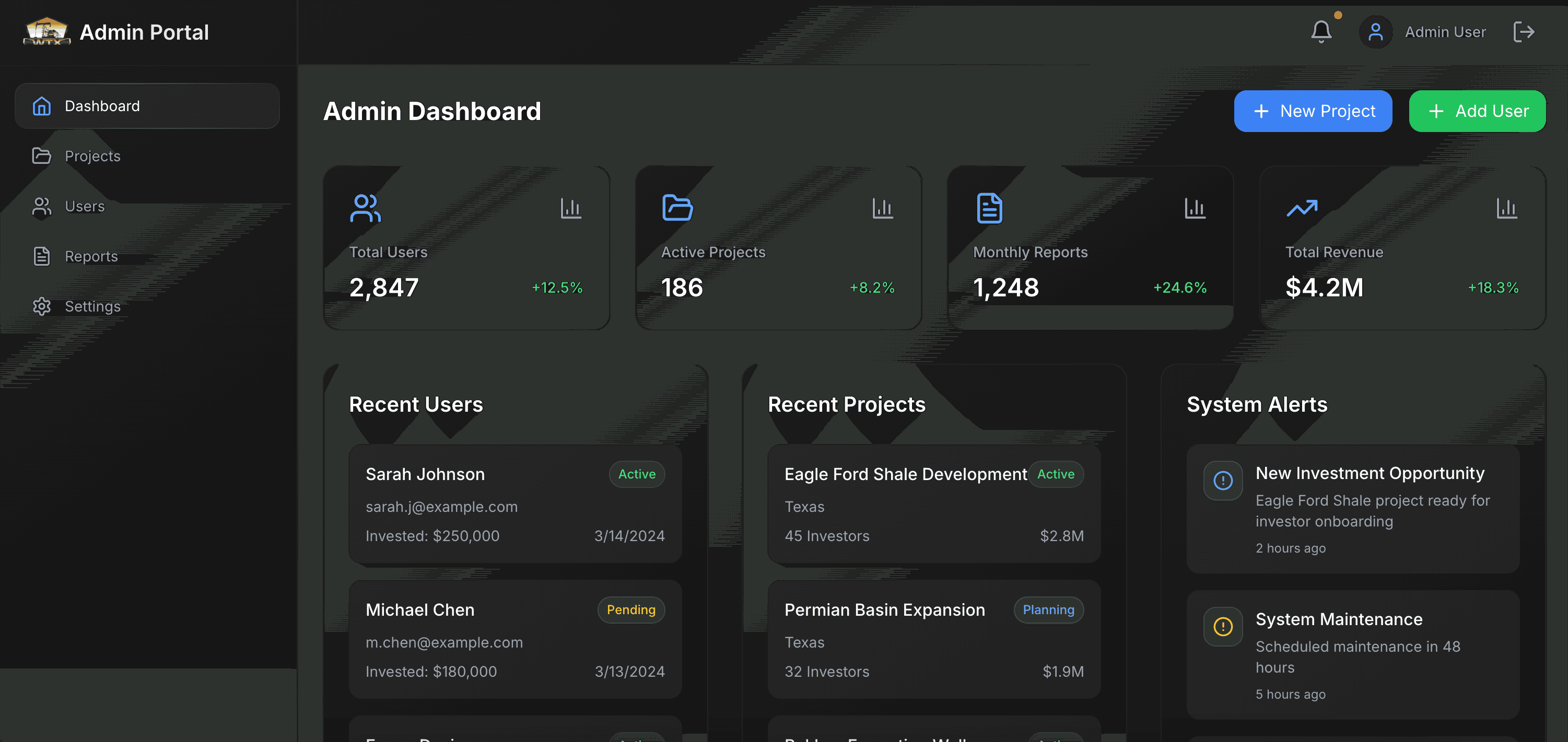 Oil Investment App